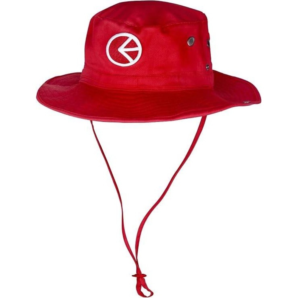 Ethika Boonie Hat Mens Red Wide Brim Sun Hat Adjustable Chin Strap L/XL NEW